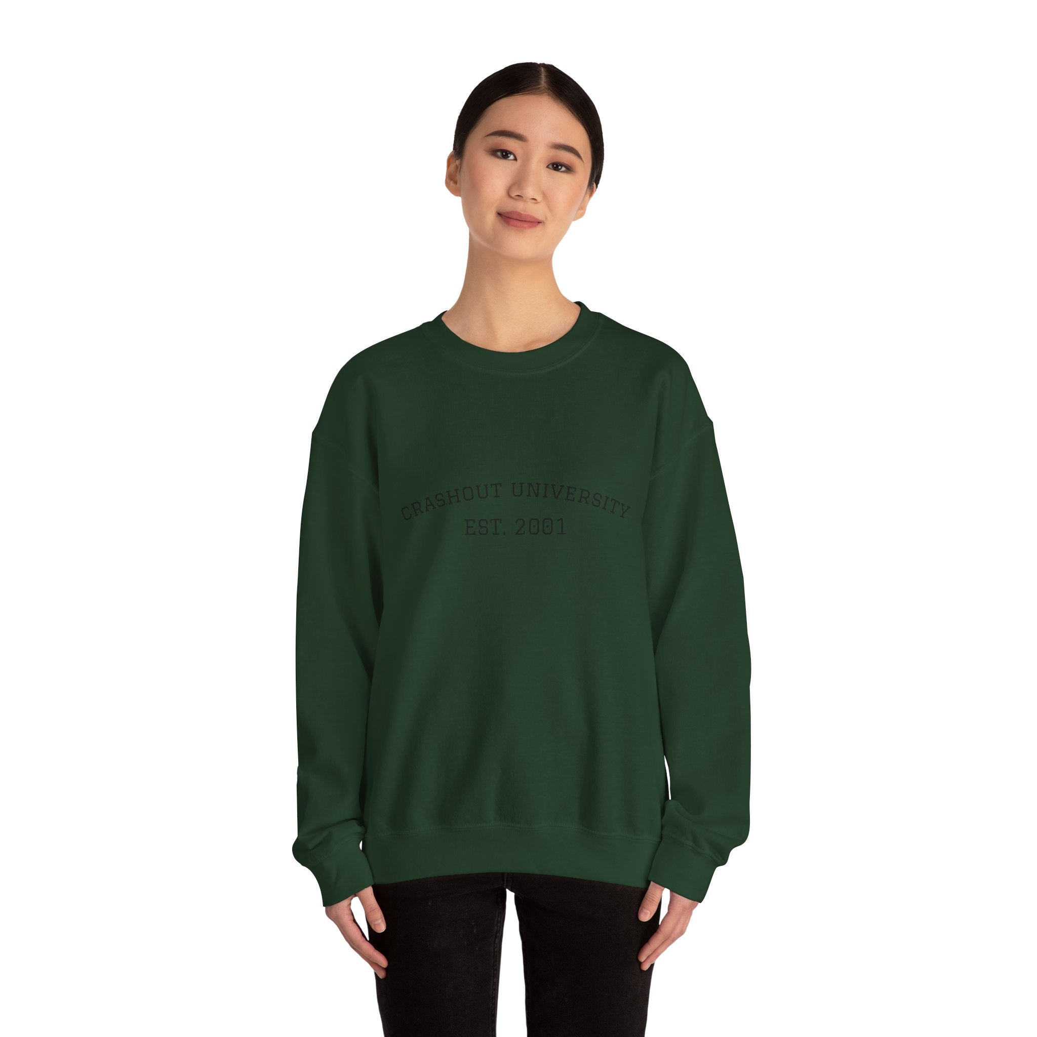 Crashout University Crewneck Sweatshirt | Cozy College Apparel, Unisex Sweatshirt, Gift for Students, Campus Style, College Spirit Wear