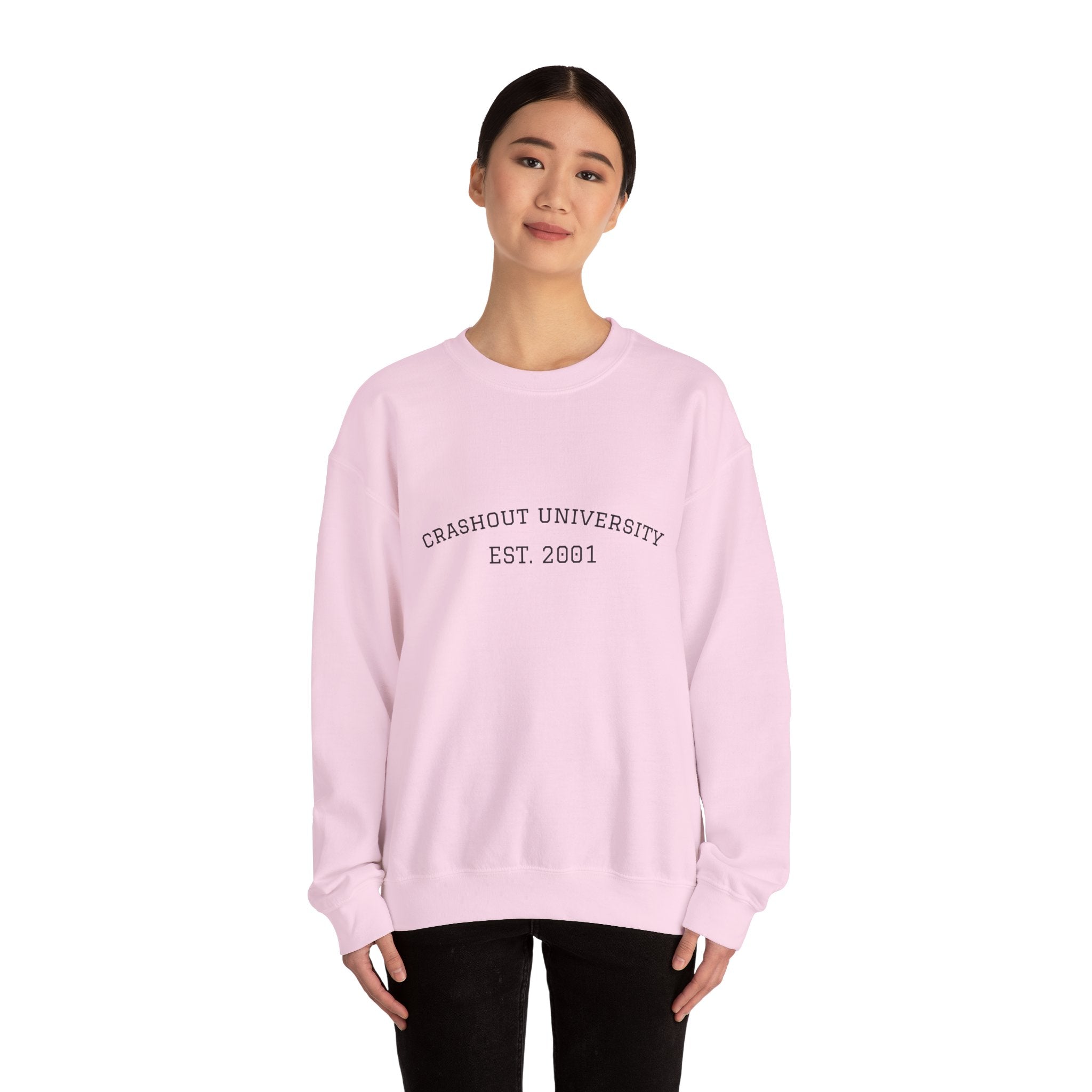 Crashout University Crewneck Sweatshirt | Cozy College Apparel, Unisex Sweatshirt, Gift for Students, Campus Style, College Spirit Wear