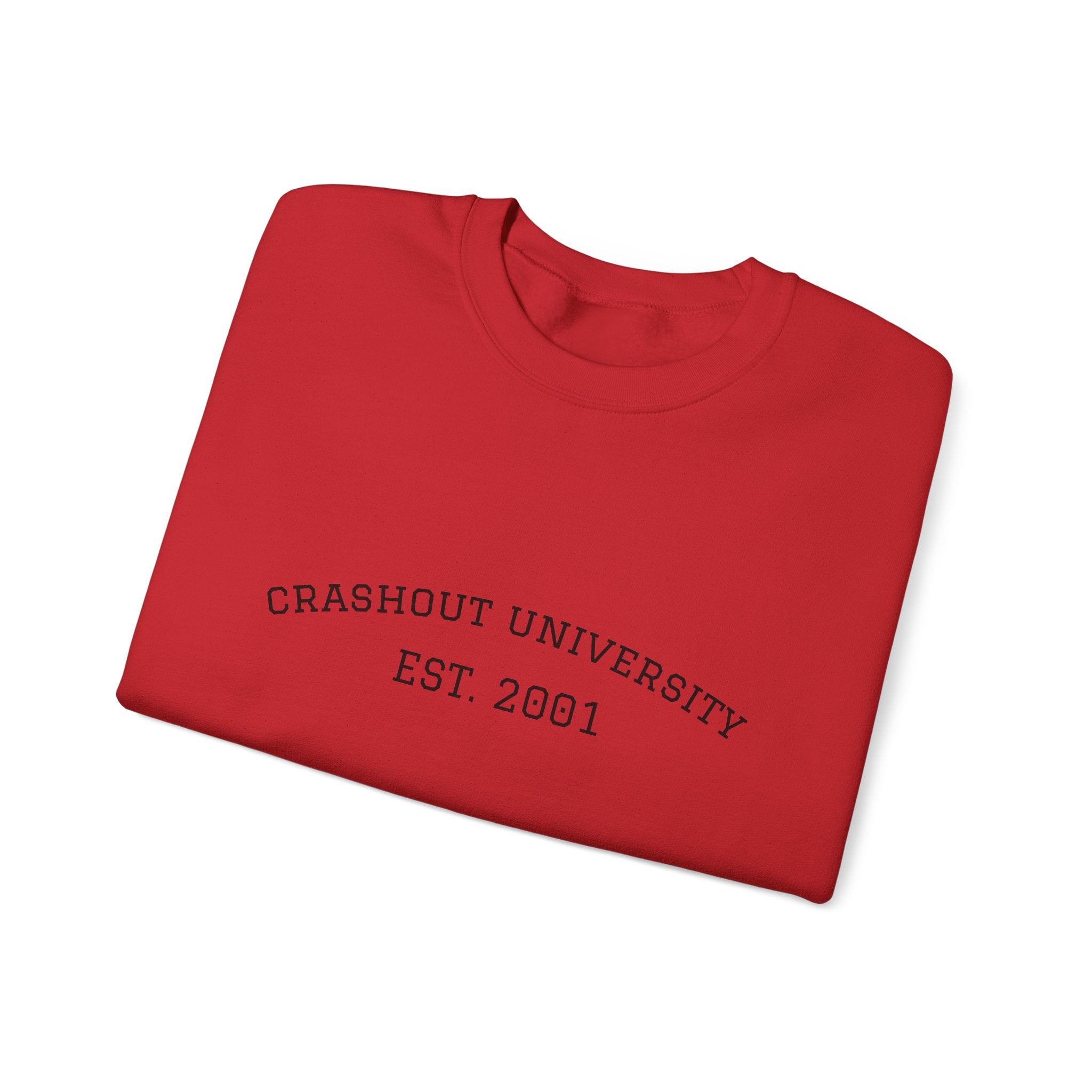 Crashout University Crewneck Sweatshirt | Cozy College Apparel, Unisex Sweatshirt, Gift for Students, Campus Style, College Spirit Wear