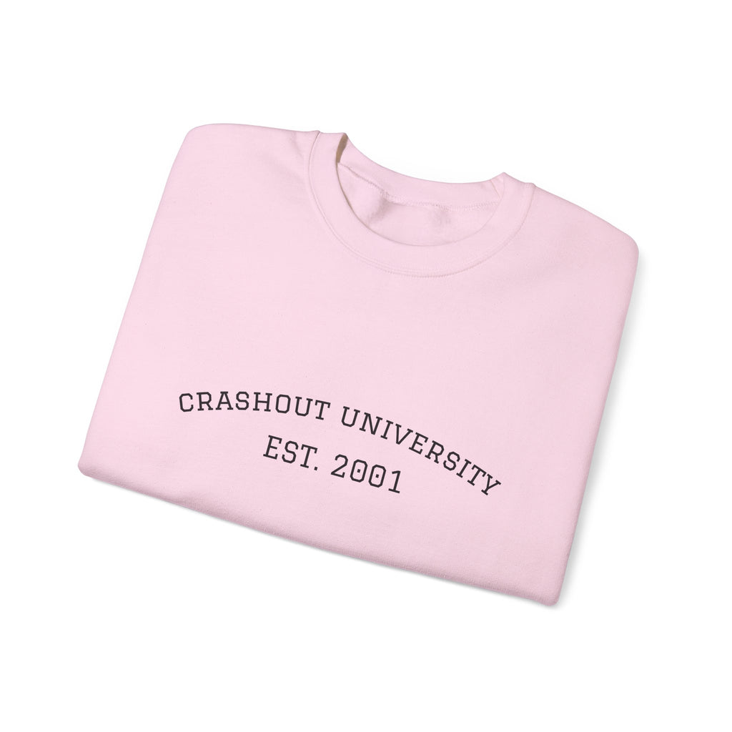 Crashout University Crewneck Sweatshirt | Cozy College Apparel, Unisex Sweatshirt, Gift for Students, Campus Style, College Spirit Wear