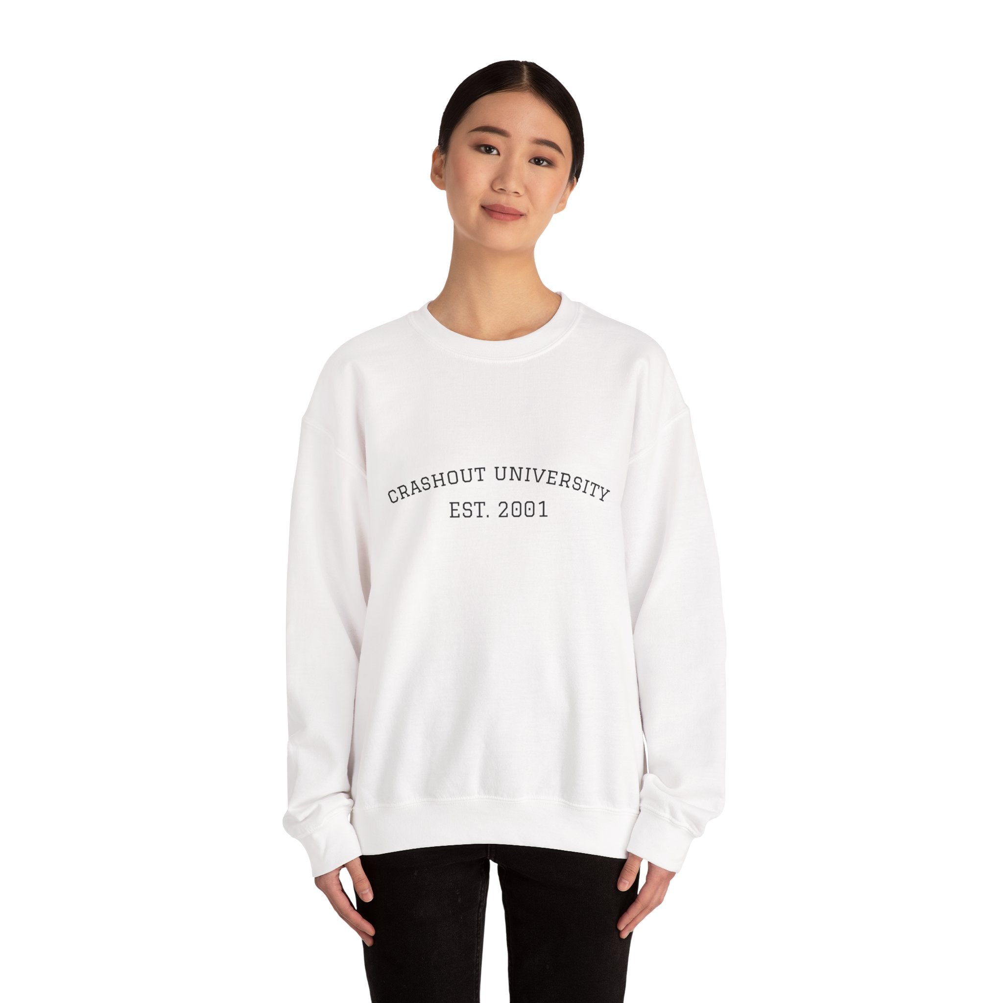 Crashout University Crewneck Sweatshirt | Cozy College Apparel, Unisex Sweatshirt, Gift for Students, Campus Style, College Spirit Wear