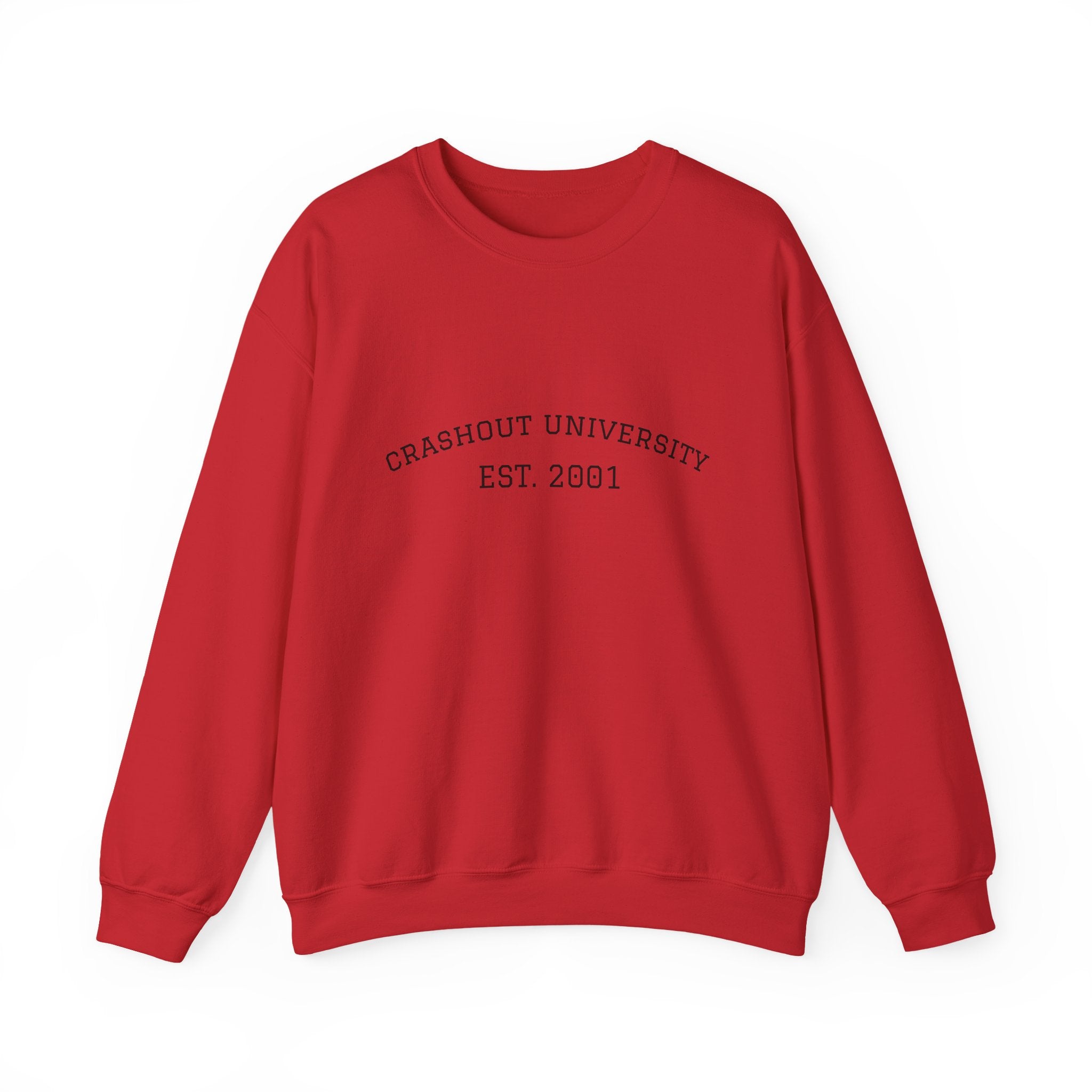 Crashout University Crewneck Sweatshirt | Cozy College Apparel, Unisex Sweatshirt, Gift for Students, Campus Style, College Spirit Wear