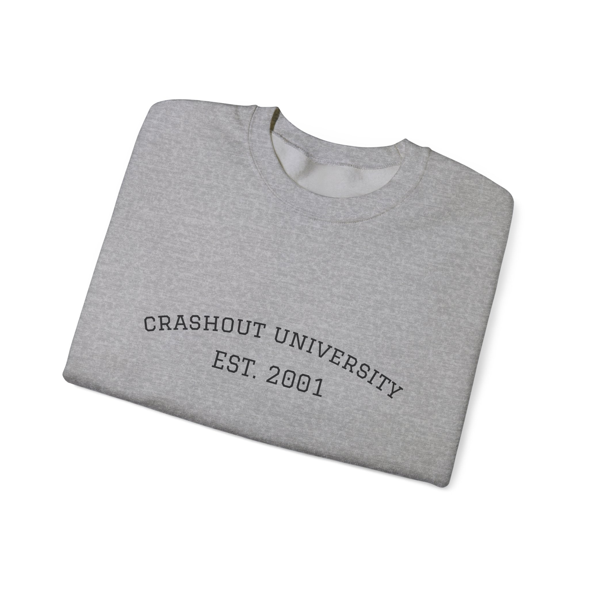 Crashout University Crewneck Sweatshirt | Cozy College Apparel, Unisex Sweatshirt, Gift for Students, Campus Style, College Spirit Wear