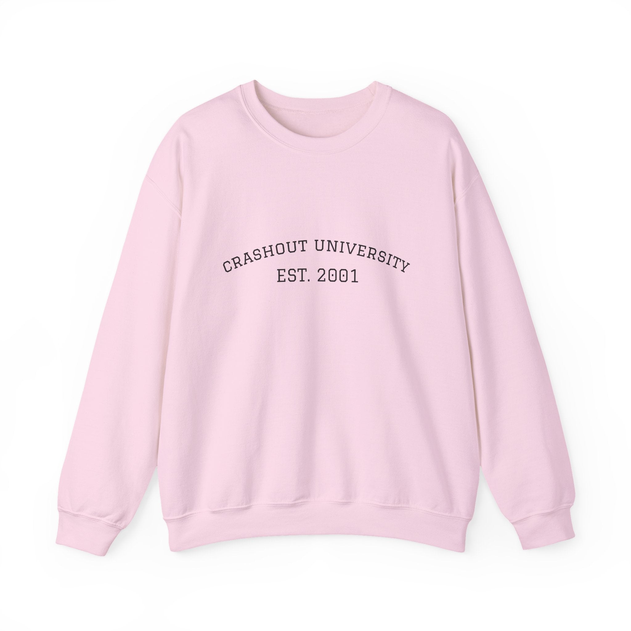 Crashout University Crewneck Sweatshirt | Cozy College Apparel, Unisex Sweatshirt, Gift for Students, Campus Style, College Spirit Wear