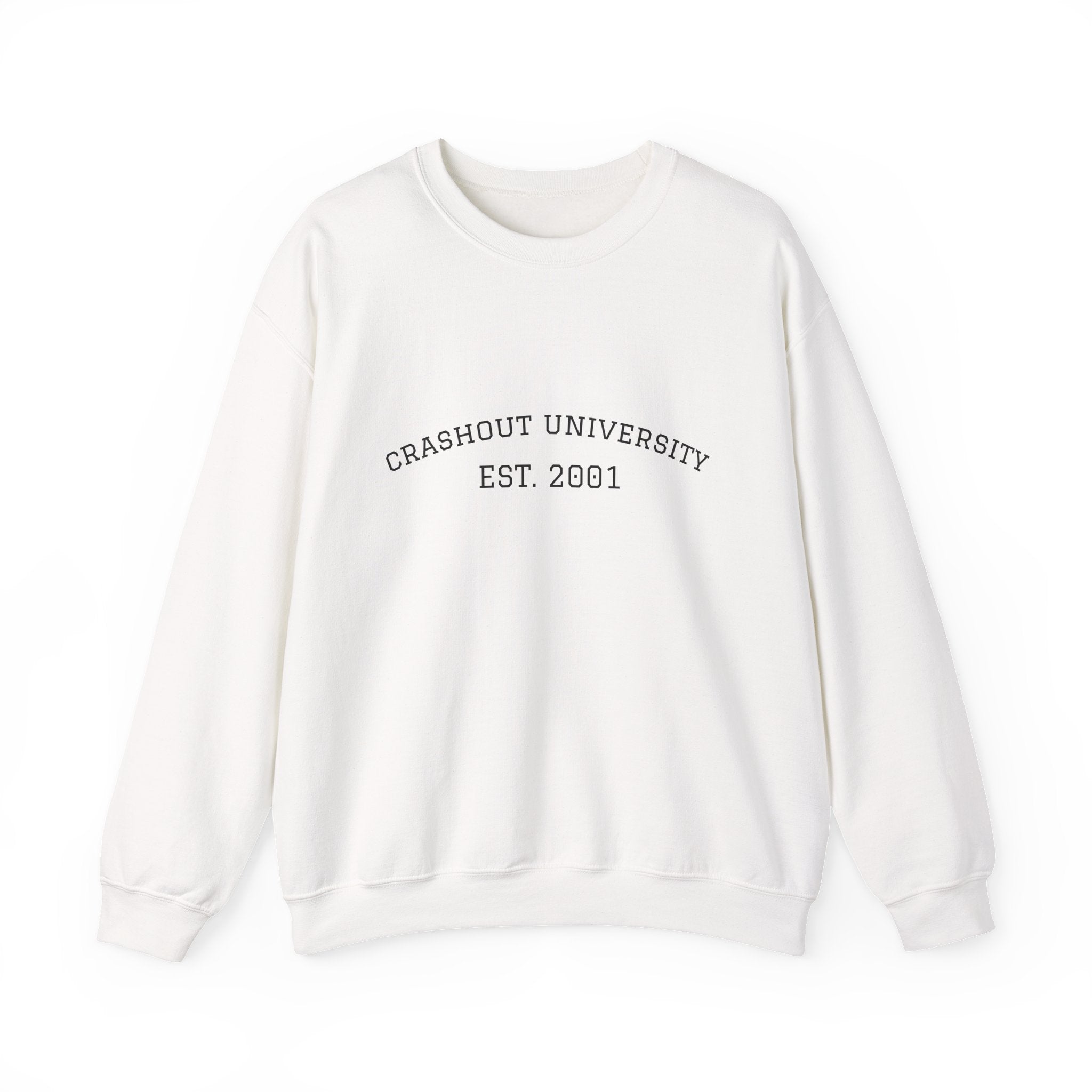 Crashout University Crewneck Sweatshirt | Cozy College Apparel, Unisex Sweatshirt, Gift for Students, Campus Style, College Spirit Wear