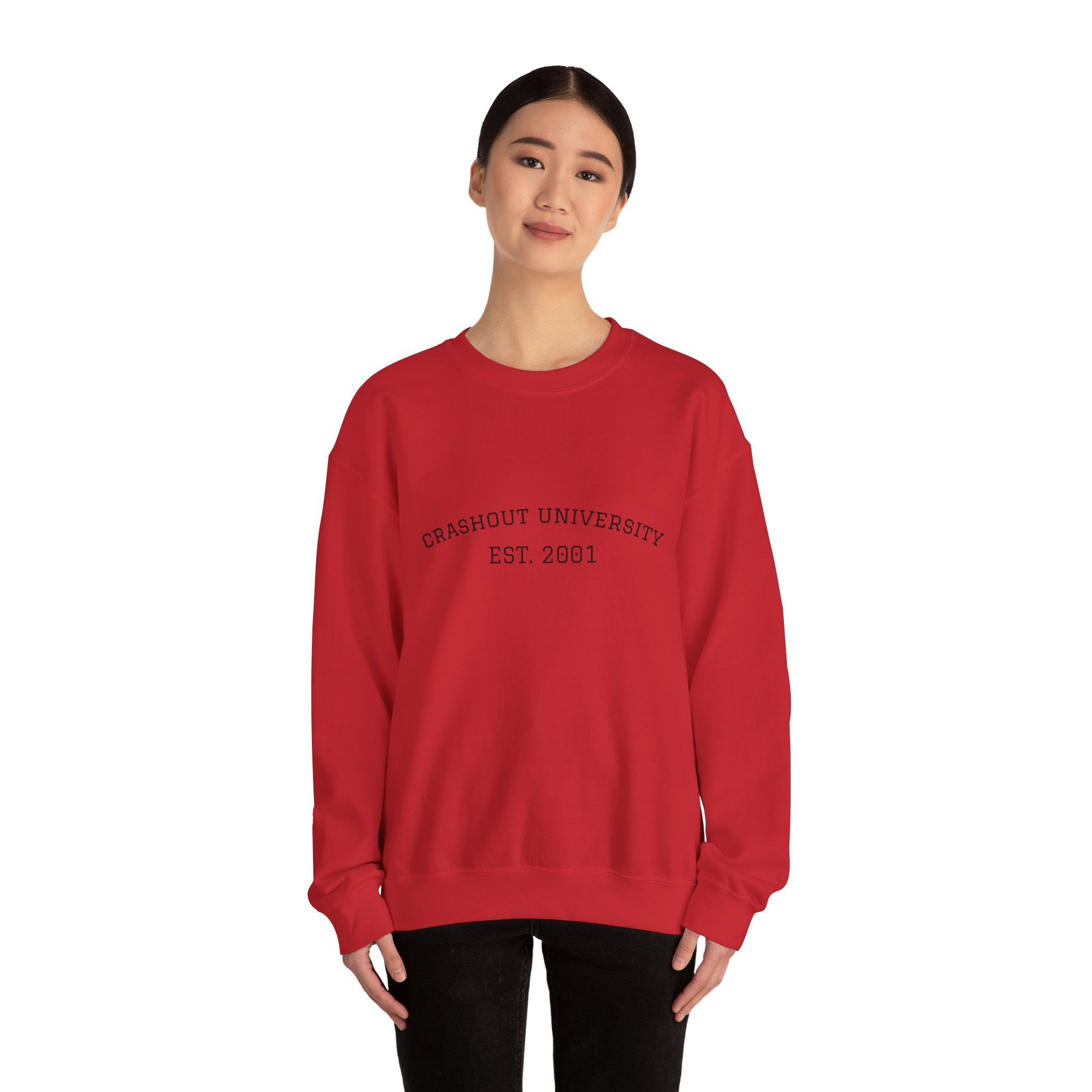 Crashout University Crewneck Sweatshirt | Cozy College Apparel, Unisex Sweatshirt, Gift for Students, Campus Style, College Spirit Wear
